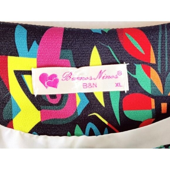 Southwestern Tribal Blazer Jacket XL Buenos Ninos 3/4 Sleeves Pockets Colorful - Picture 7 of 10